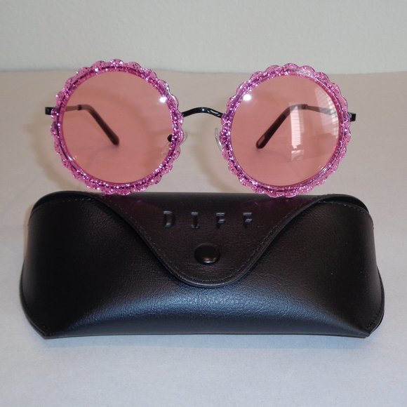 Diff Eyewear | Accessories | Diff Eyewear Dixie Pink Glitter New ...